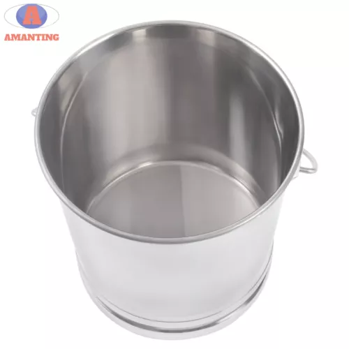 14L Stainless Steel Milk Pail Bucket with Lid Stainless Steel Container NEW! - Bild 6 von 6