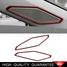 For Volkswagen Jetta Mk7 2019-2022 Red Steel A Pillar Speaker Frame Cover Trim