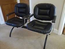 Vintage Harry Bertoia/Eames Style waiting chairs/hair salon/barbers - Excellent
