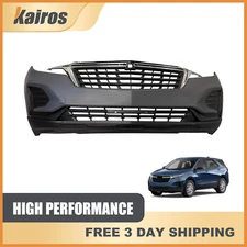 New Front Bumper Cover Complete Kit Fits 2022-2024 Chevrolet Equinox Models
