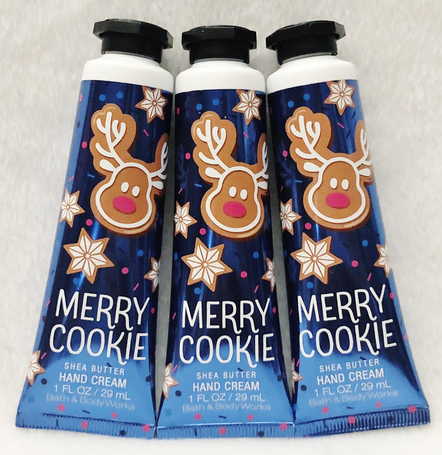 3 Bath & Body Works MERRY COOKIE Hand Cream Lotion Mini Travel 1 oz eBay