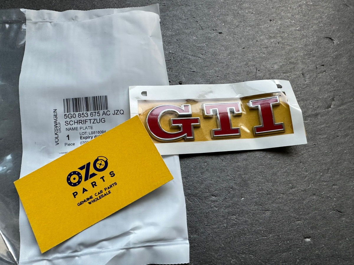 Genuine VW Volkswagen Golf mk7 rear badge logo red emblem