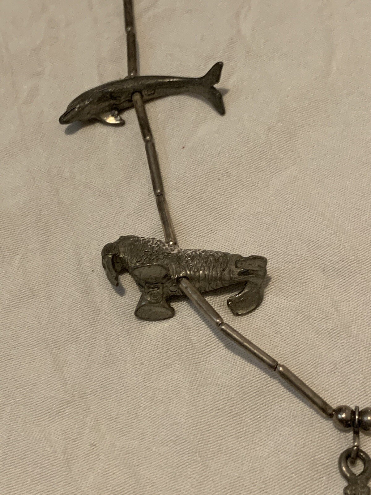 Vintage Silver Native American Statement Necklace - image 6