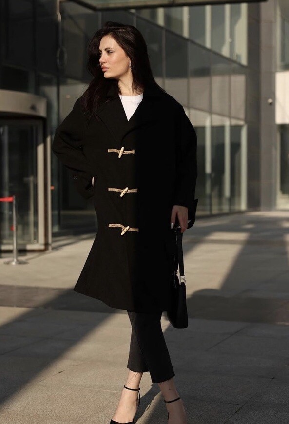 ALTRA CAPPOTTO ZARA MISTO LANA CON TOGGLES EDIZIONE LIMITATA NERO FW24 M REF. 3057 783