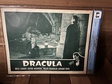 RARE Dracula ORIGINAL Horror LobbyMovie CARD Bela Lugosi CGC 6.5 