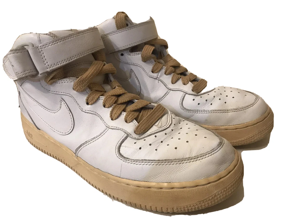 Nike air force top 1 high top beige