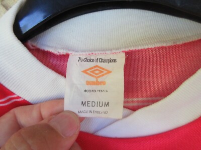 Maillot Vintage Umbro Vinça N°8 - Années 80, Domicile, Longues Manches, Taille M