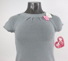 NEW Forever Me Knits Girl's Pullover Short Sleeve Sweater Size 6