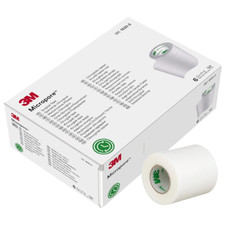 3M Micropore Transparent Paper Surgical Tape 1530-2 , 2" x 10 Yards - Box of 6