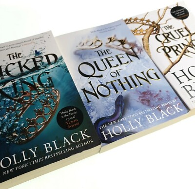 3x Holly Black Paperback Book Lot Wicked King Queen Nothing Cruel Prince