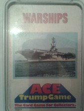 VINTAGE Top trumps SCARCE ACE WARSHIPS COMPLETE VERY GOOD CONDITION