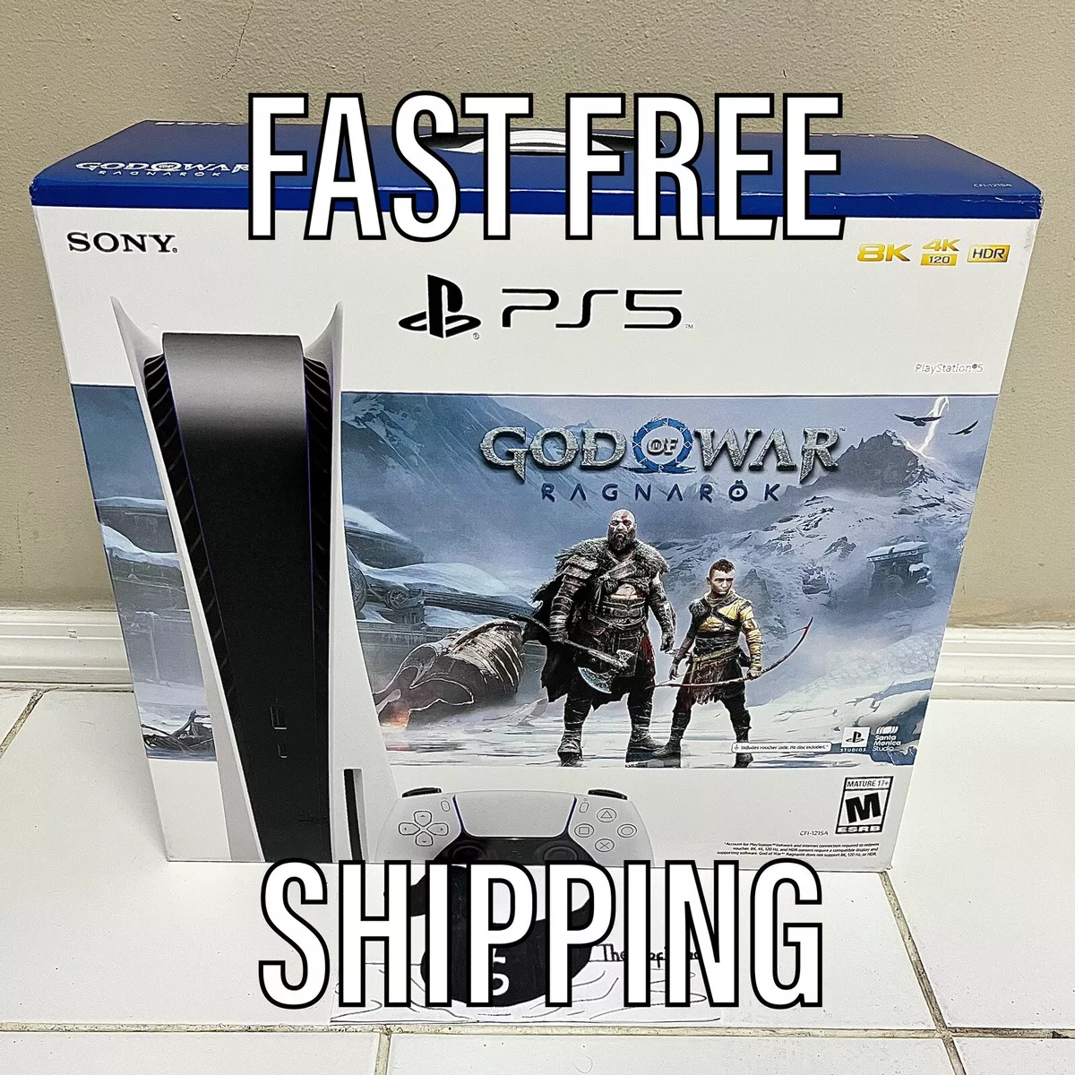 Sony PS5 Digital Edition Console God of War Ragnarök Bundle - White for  sale online