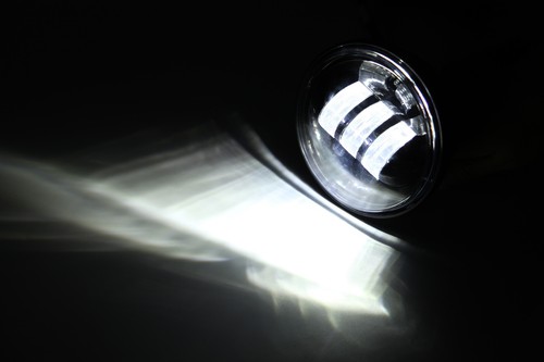 Pair Black 4.5" Inch LED Passing Lamp Spot Fog Lights For Victory Cross Country - Picture 14 of 15