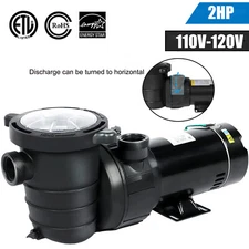 2HP In/Above Ground Swimming Pool Pump For Hayward 5400GPH 49FT Max 1.5in NPT