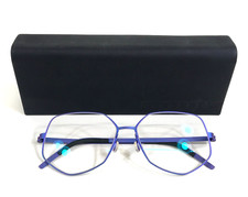 Lindberg Eyeglasses Frames 9625 Col. 77 Iridescent Purple Hexagon 54-14-135