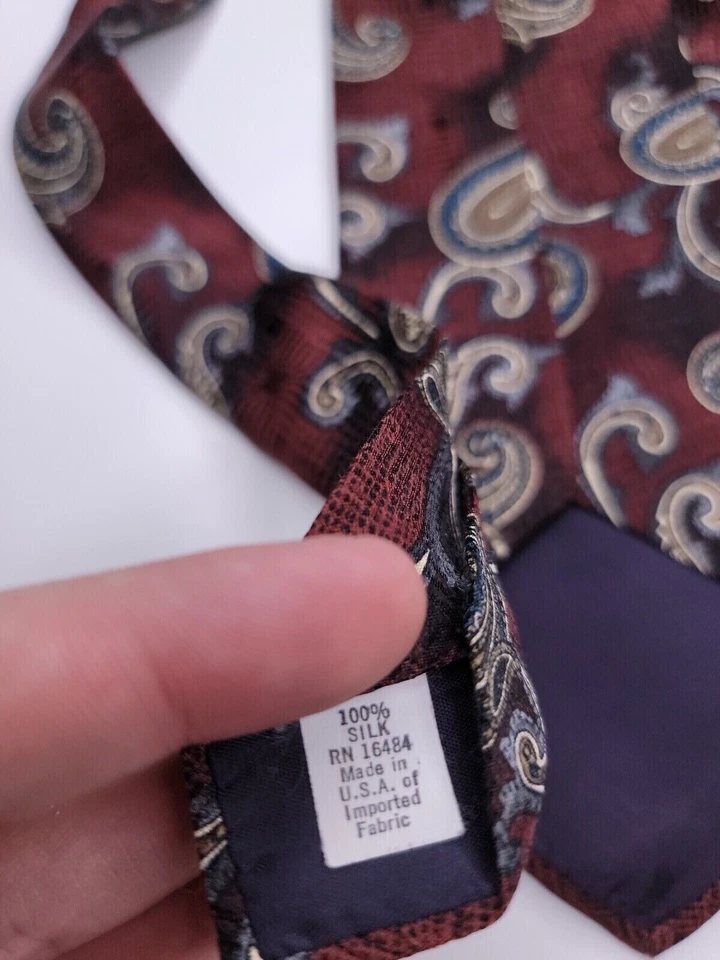 Corbata formal Barrington para hombre 56"Lx3,75"W marrón Foto 4 de 4