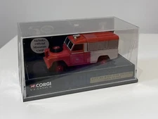 Rare Boxed Corgi Land Rover City Of Bath Fire Brigade 50th Anniversary 07408