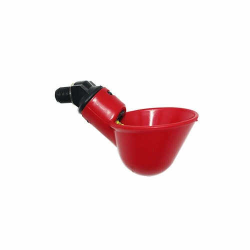Automatic Cups Water Feeder Drinker Chicken Waterer Poultry Chook Bird - Picture 3 of 10