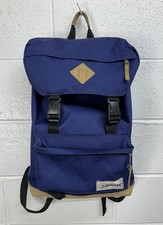 Zaino EASTPAK Rowlo con fondo in pelle / blu navy