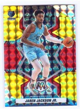 Jaren Jackson Jr. 2021-22 Panini Mosaic Choice Fusion Red & Yellow Prizm #/88