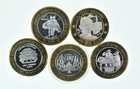 Lot 5 $10 Silver Strike Casino Rounds 3 T Oz .999 1 *405