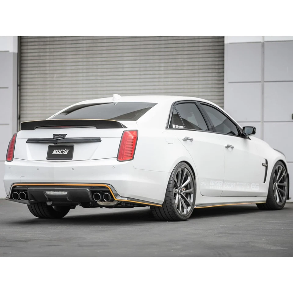 Borla 140754BC S-Type Stainless Cat Back Exhaust for 16-19 Cadillac CTS-V 6.2 V8 Foto 2 de 4