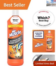 Power Gel Drain Cleaner - 1L Clog Remover, Quick & Effective Drainage Solution