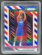 2018-19 Panini Prizm Shai Gilgeous-Alexander Prizm Red White and Blue RC #184