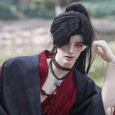 1/3 BJD Doll SD Male Boy Handmade Resin Ball Doll Joint with Elf Ears Bare Doll