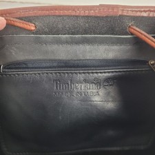 Vintage Timberland Nubuck Leather Backpack Two Tone Rucksack Made in USA
