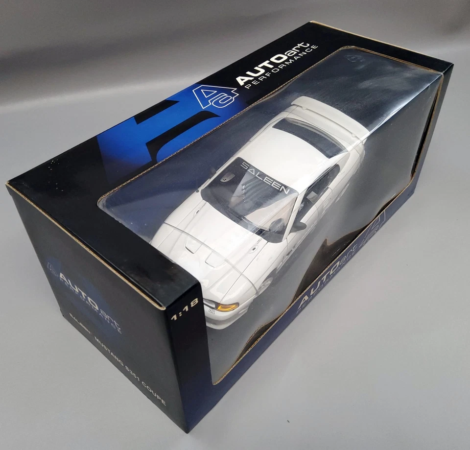 1998 White Saleen Mustang S351 Coupe 1:18 Scale Diecast By AUTOart #72721 - Image 2 of 4