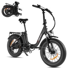 Bicicletta Elettrica 20'' City E-Bike 75OVV 48V 15.6Ah EBike Shimano 7 Velocità Fino 25kmh