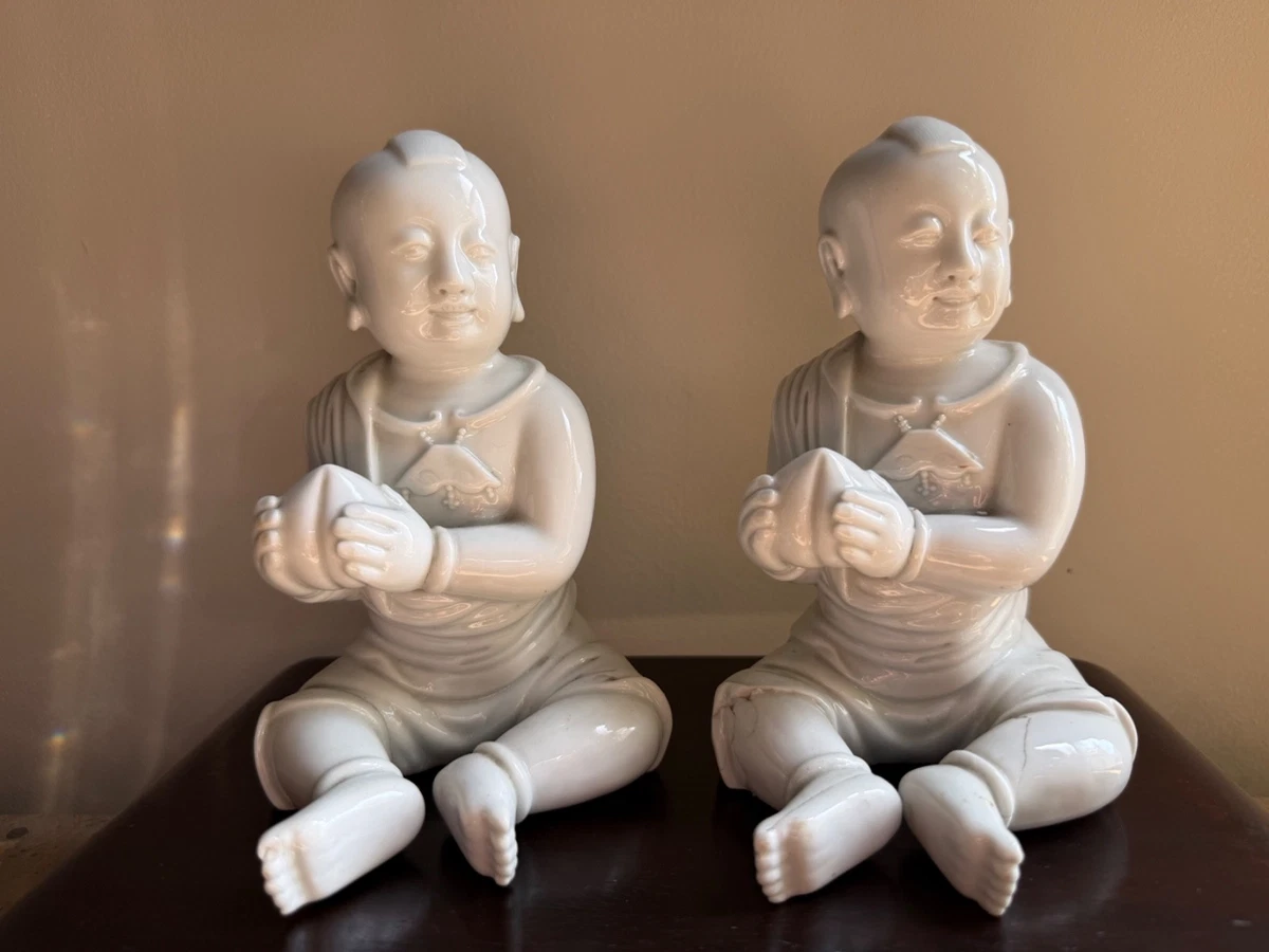 白色1800年以前中国风雕像、雕像| eBay