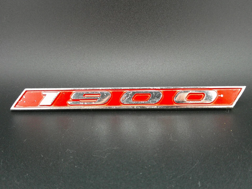 Emblema Opel 1900 emblema vintage OEM cromado vermelho 8948512 peça de carro clássico Alemanha - Imagem 2 de 4