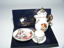Reutter Porzellan Dollhouse Furniture Hummel 3 piece Tea set