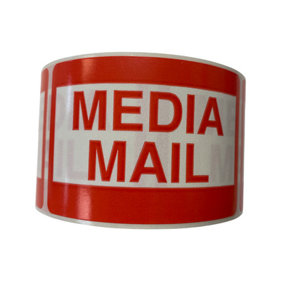 2x3, MEDIA MAIL, 500 labels per roll, 1-40 RLS
