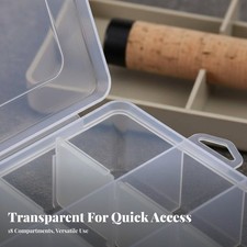 Fishing Lure Storage Case Transparent 18 Compartment Plastic Organizer Portable