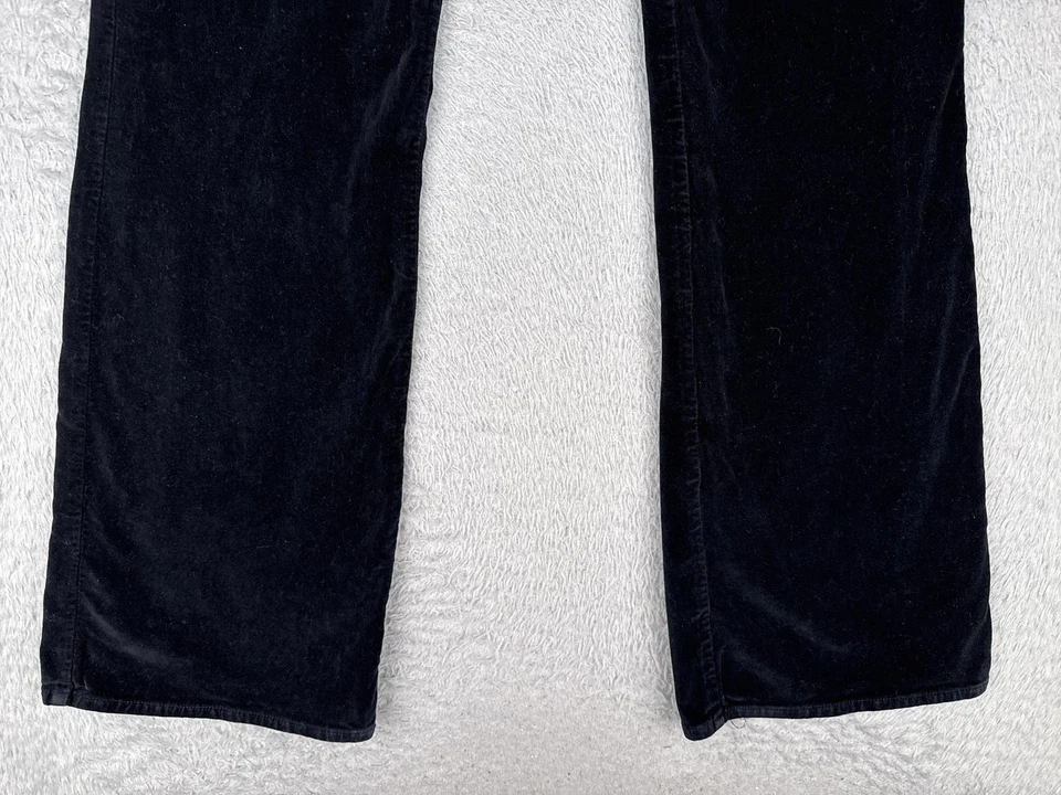 Blue Cult Jeans Womens 27 Black Velvet Weaver Straight Leg 5 Pocket Stretch - Image 2 of 4