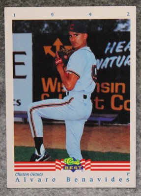 1992 Classic Best Alvaro Benavides Prospect Card #235 Giants