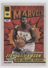 2021 Donruss Net Marvels Press Proof Gold Foil Black Text Zion Williamson 0po0