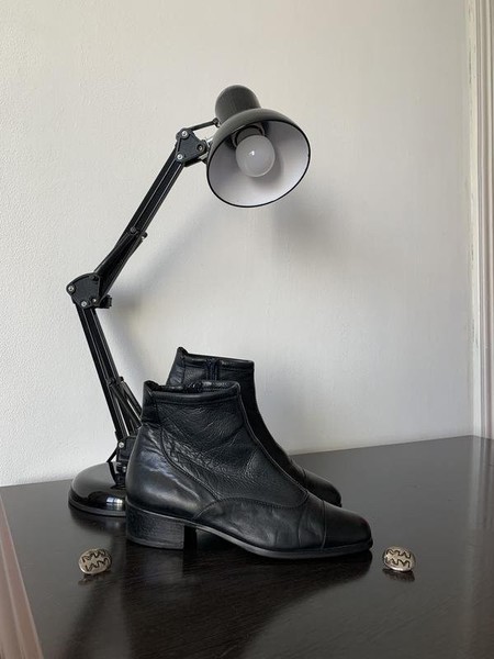 Damen Bally Stiefel Schwarz Leder 35,5