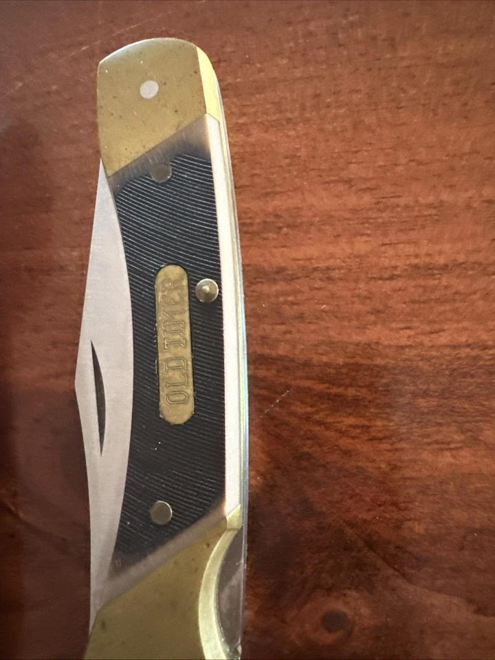 CUCHILLO SCHRADE OLD TIMER 7-OT Y FUNDA DE CUERO VINTAGE Foto 2 de 4