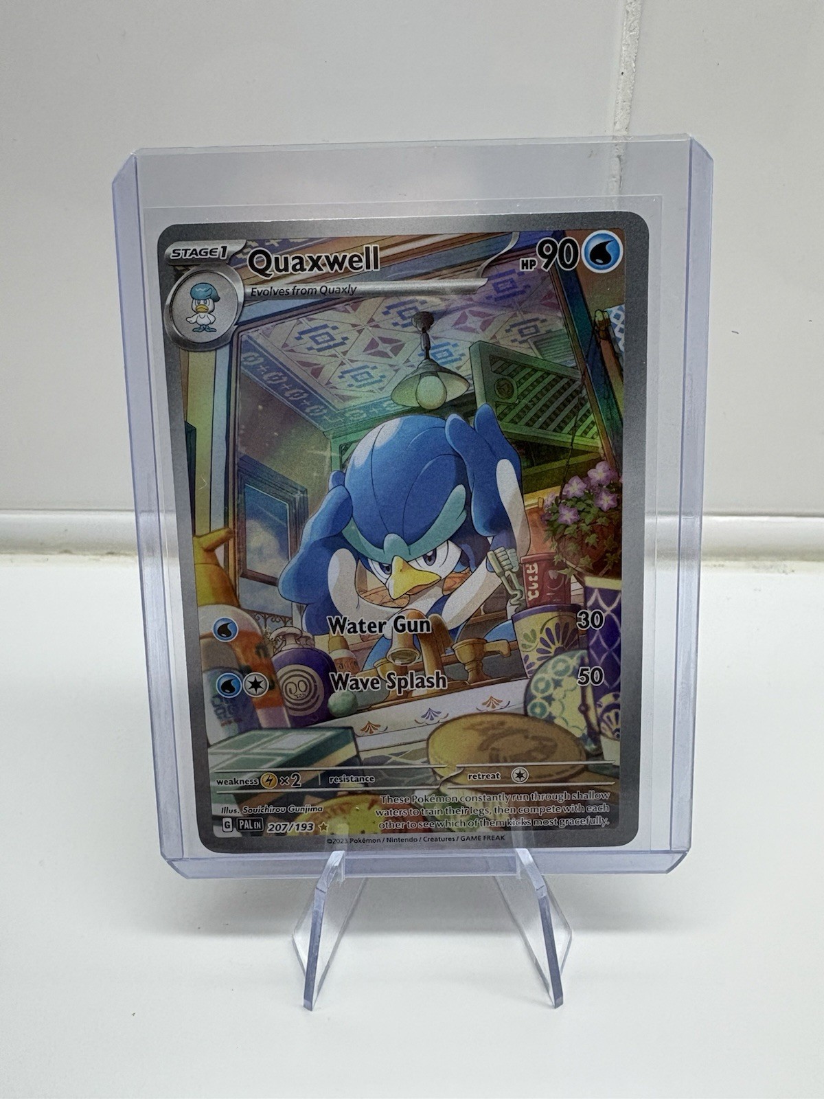 Quaxwell - 207/193 - Pokemon Paldea Evolved Illustration Rare Card NM