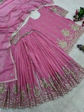 SALWAR KAMEEZ PAKISTANI INDIAN WEDDING WEAR PARTY DRESS BOLLYWOOD SUIT PALAZZO