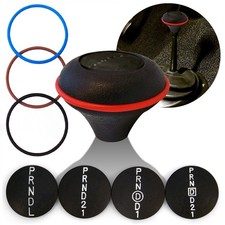 Black Nostalgic Custom Shift Knob With 4 Color O-ring Options-push Button-adjust