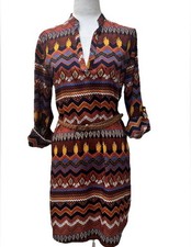 WUC Almost Famous Women’s Multicolor Belted Tunic size L