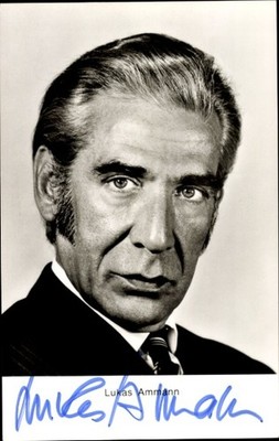 Postcard actor Lukas Ammann, portrait, autograph - 10885268