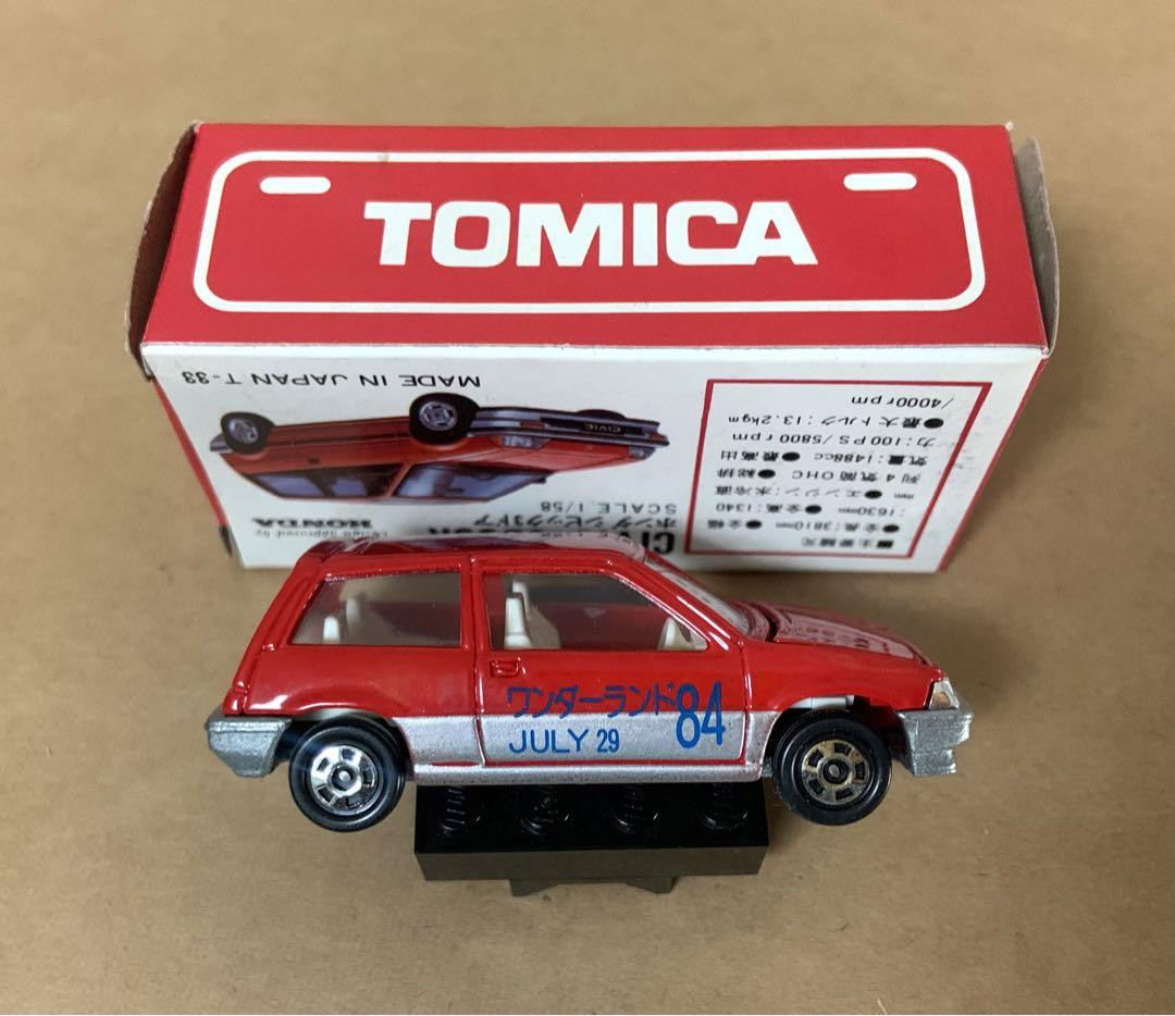Tomica 17 Honda Civic 3-Door Red Box Made in Japan