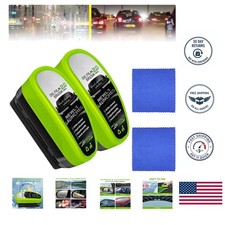 2025 New Automotive Oil Film Cleaning Brush, Clear Vision Glass Cleaner, 2 PACK