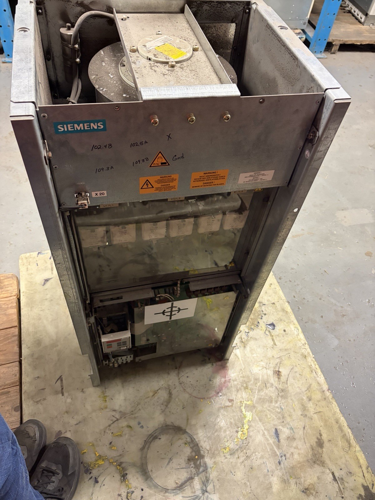 Siemens 6SE7038-2EH85-0AA0 SIMOVERT Common Rectifier USED